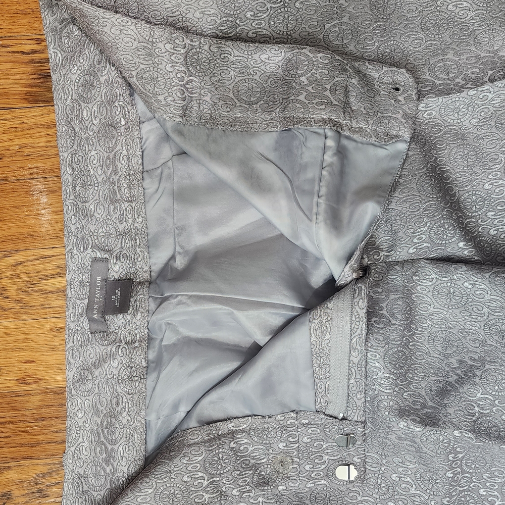 Ann Taylor Gray Dress Pants Straight-Leg - Picture 3 of 10